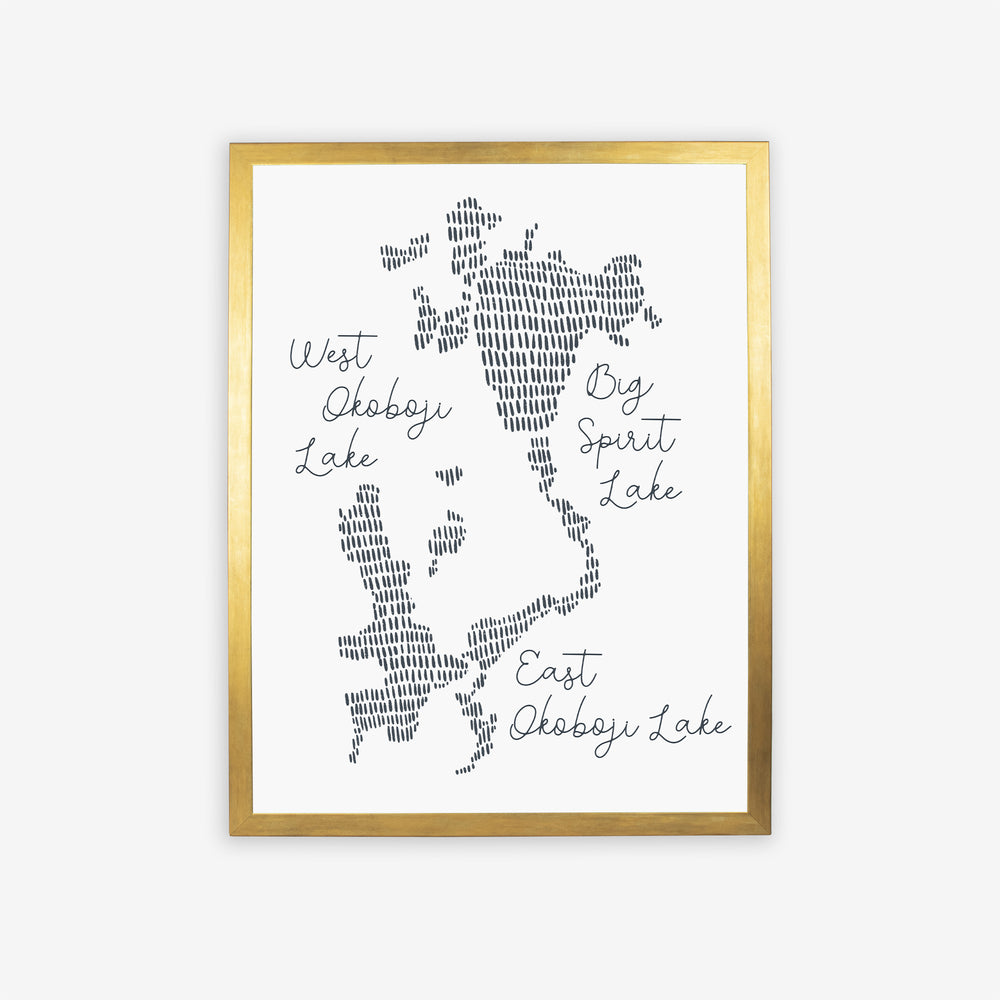 West Okoboji Lake Map - Jetty Home