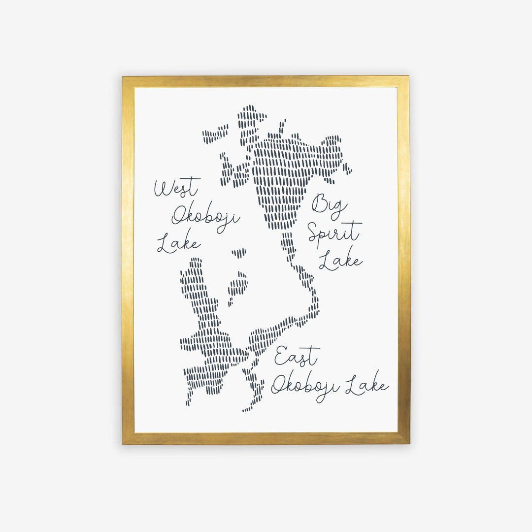 West Okoboji Lake Map - Jetty Home