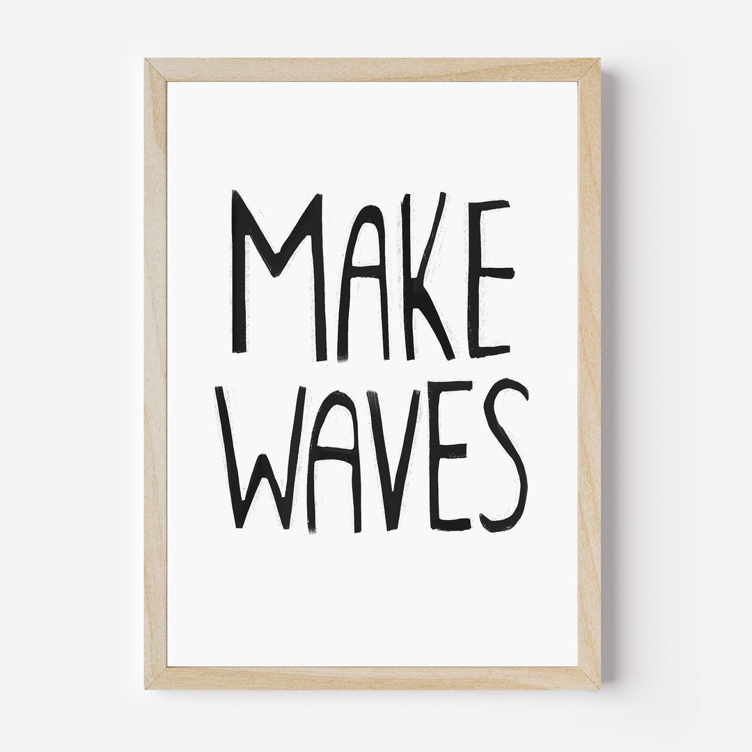 Black & White Make Waves - Jetty Home