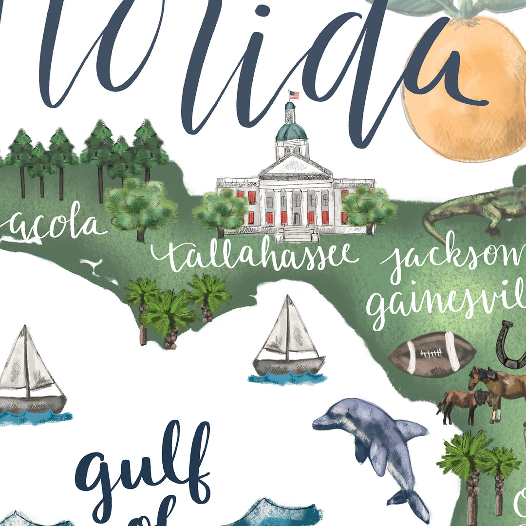 Florida  - Art Print or Canvas - Jetty Home
