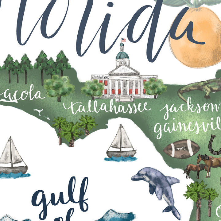 Florida  - Art Print or Canvas - Jetty Home
