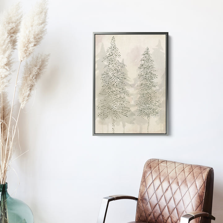 Misty Evergreen Pine Trees  - Art Print or Canvas - Jetty Home