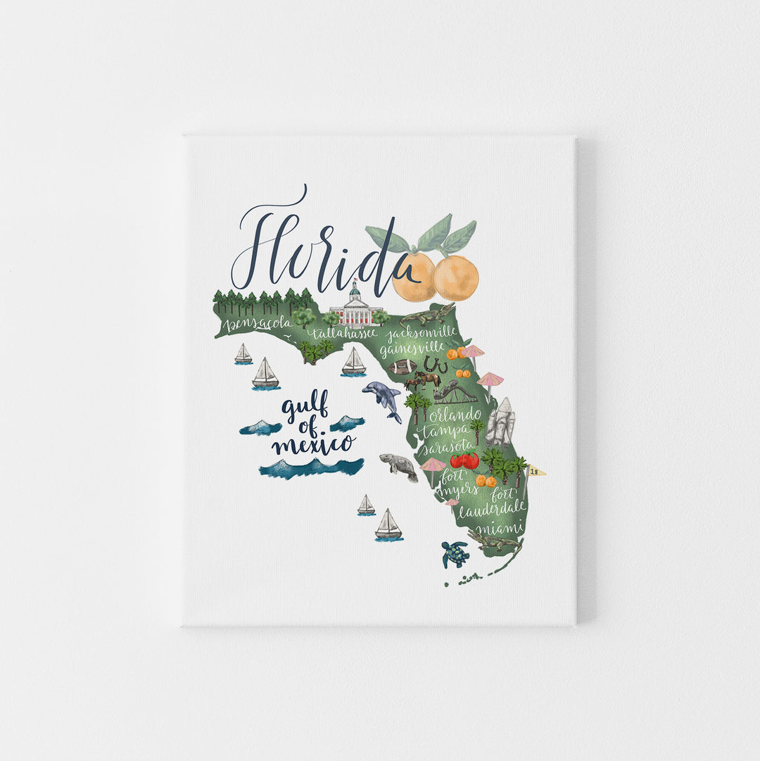 Florida  - Art Print or Canvas - Jetty Home