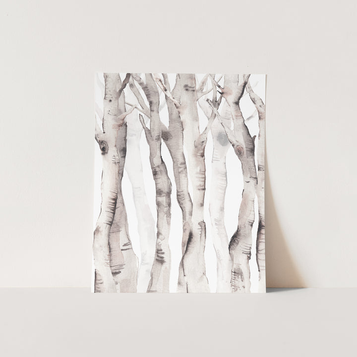 Birch Tree Watercolor No. 2  - Art Print or Canvas - Jetty Home