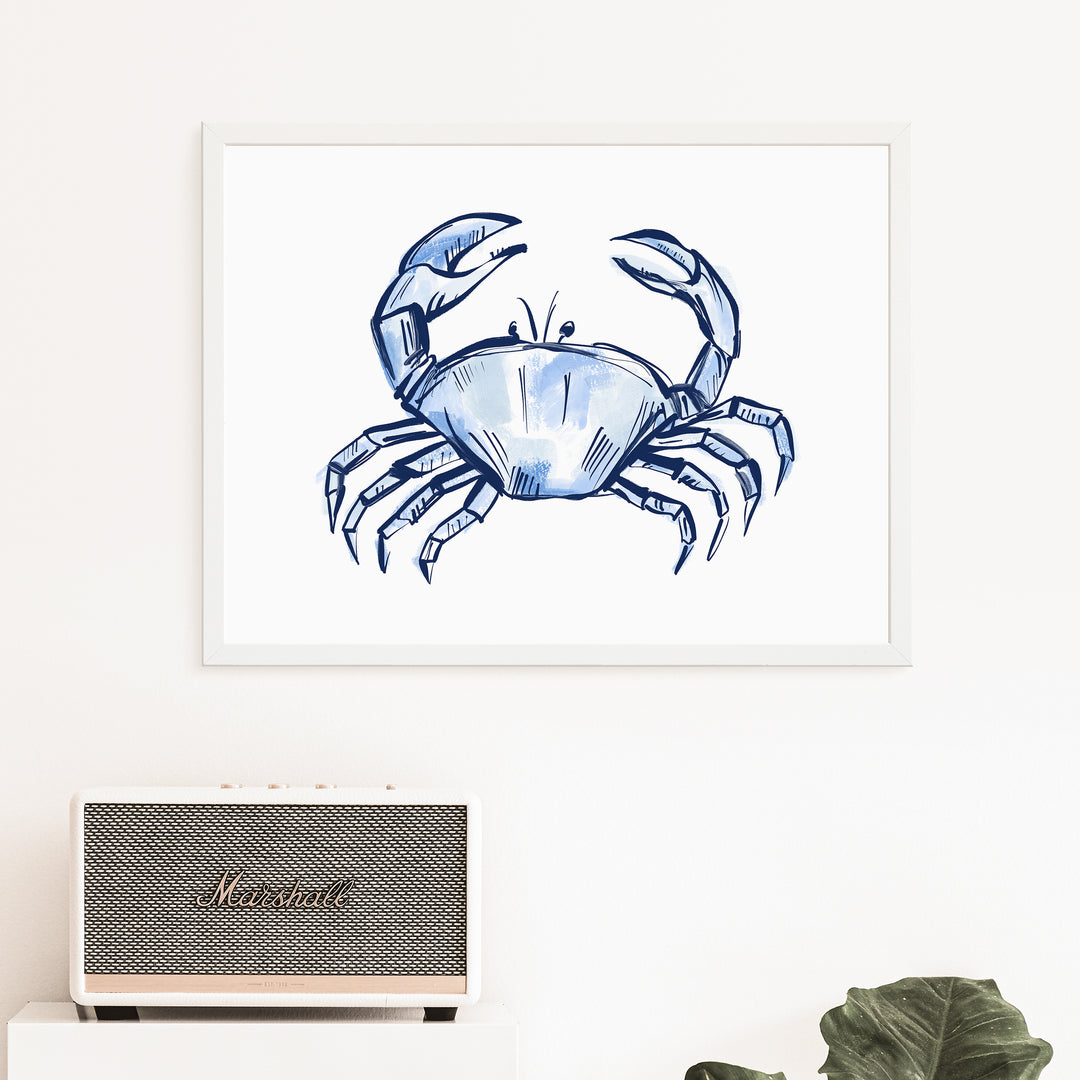 Nautical Crab Sketch - Jetty Home
