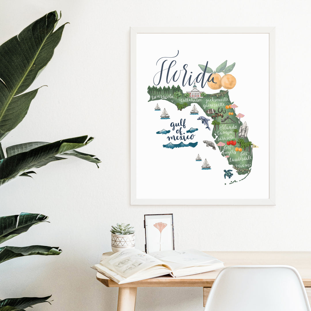 Florida  - Art Print or Canvas - Jetty Home