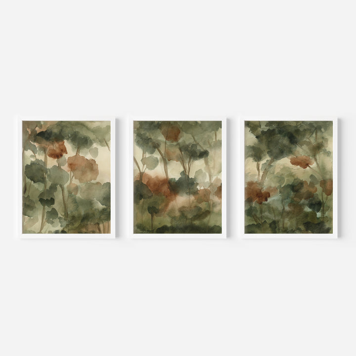 Forested Reverie Triptych - Set of 3 - Jetty Home