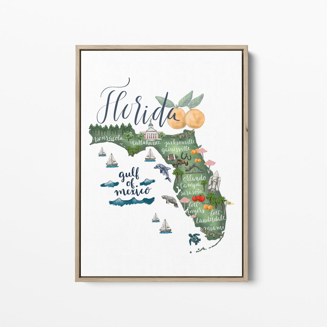 Florida  - Art Print or Canvas - Jetty Home