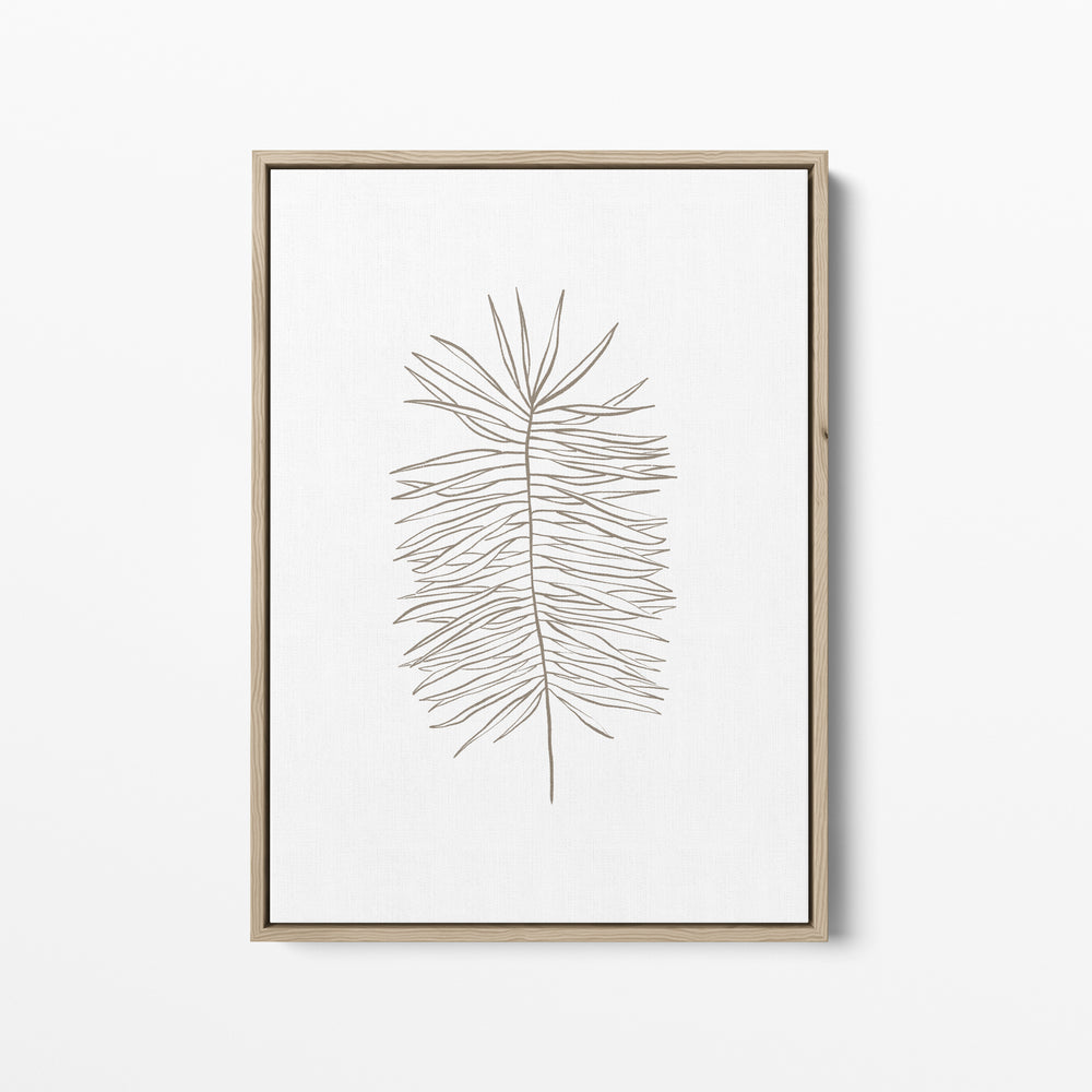 Palm Frond Line Drawing  - Art Print or Canvas - Jetty Home