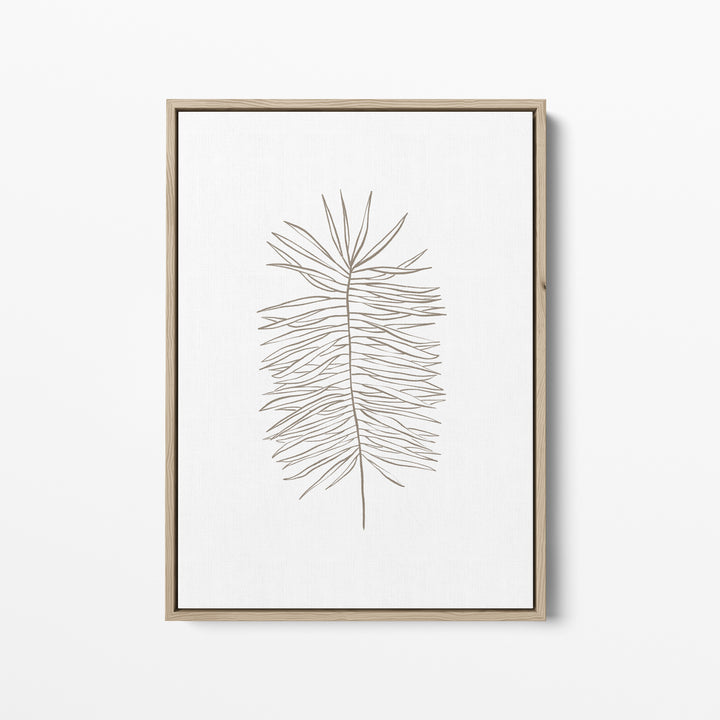 Palm Frond Line Drawing  - Art Print or Canvas - Jetty Home