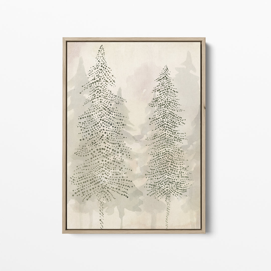 Misty Evergreen Pine Trees  - Art Print or Canvas - Jetty Home