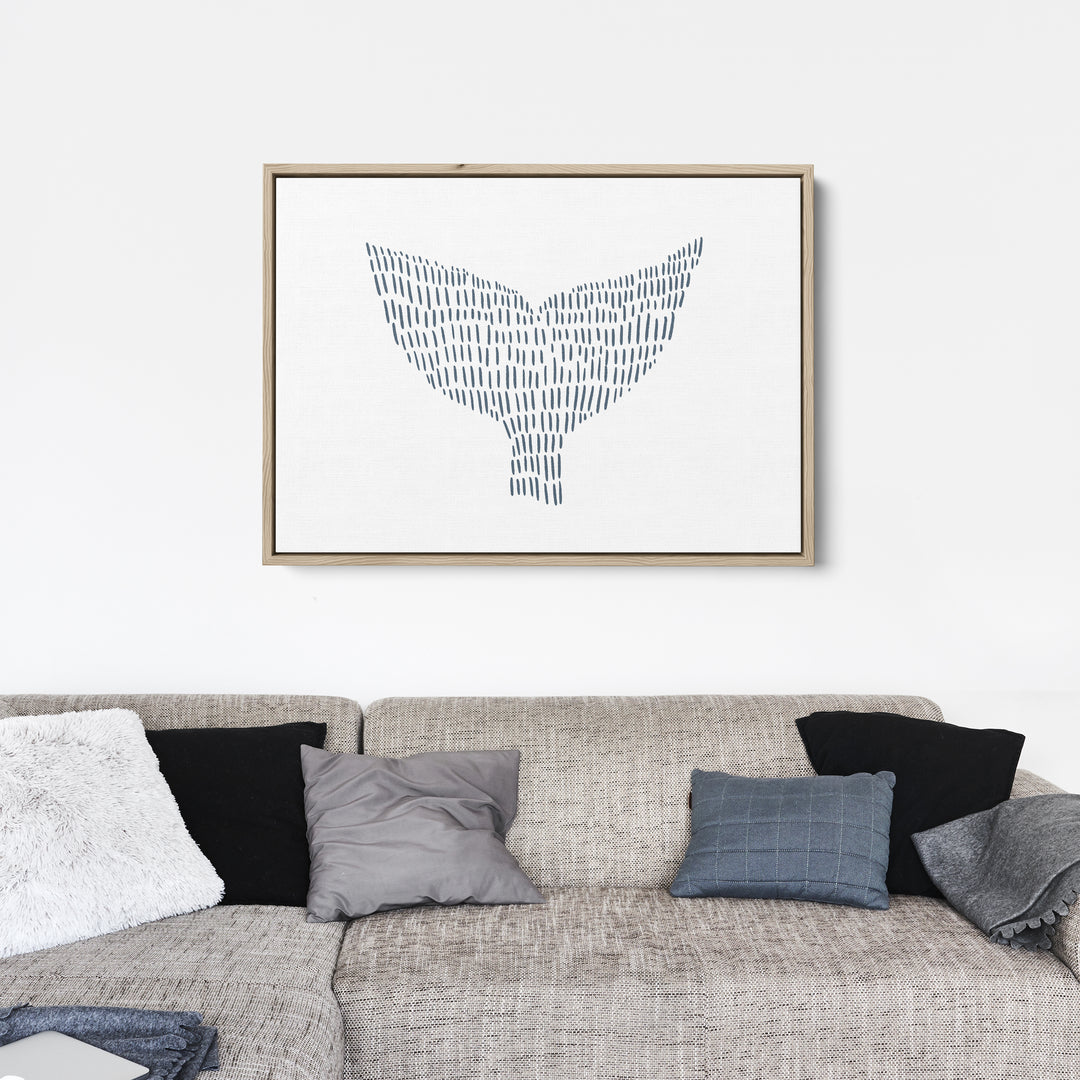 Whale Tail Illustration  - Art Print or Canvas - Jetty Home