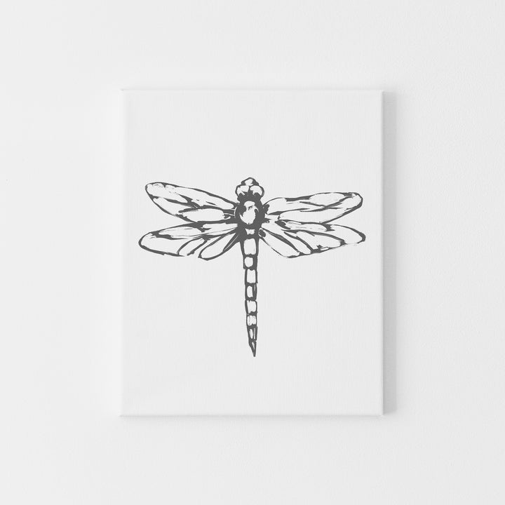 Dragonfly Modern Farmhouse Wall Art Print or Canvas - Jetty Home