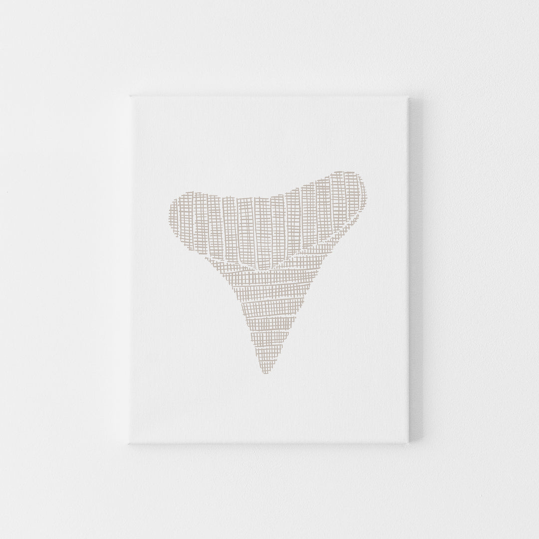 Woven Shark Tooth Illustration, No. 2 - Art Print or Canvas - Jetty Home