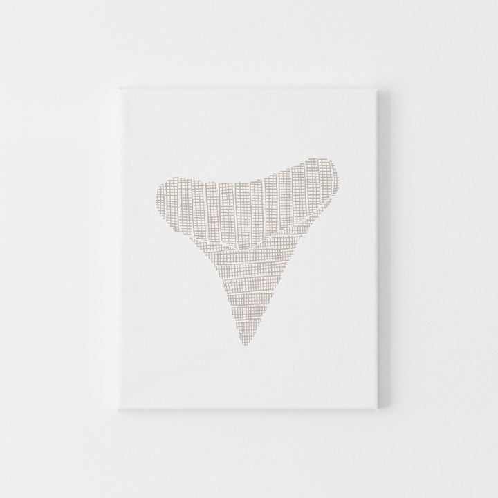 Woven Shark Tooth Illustration, No. 2 - Art Print or Canvas - Jetty Home