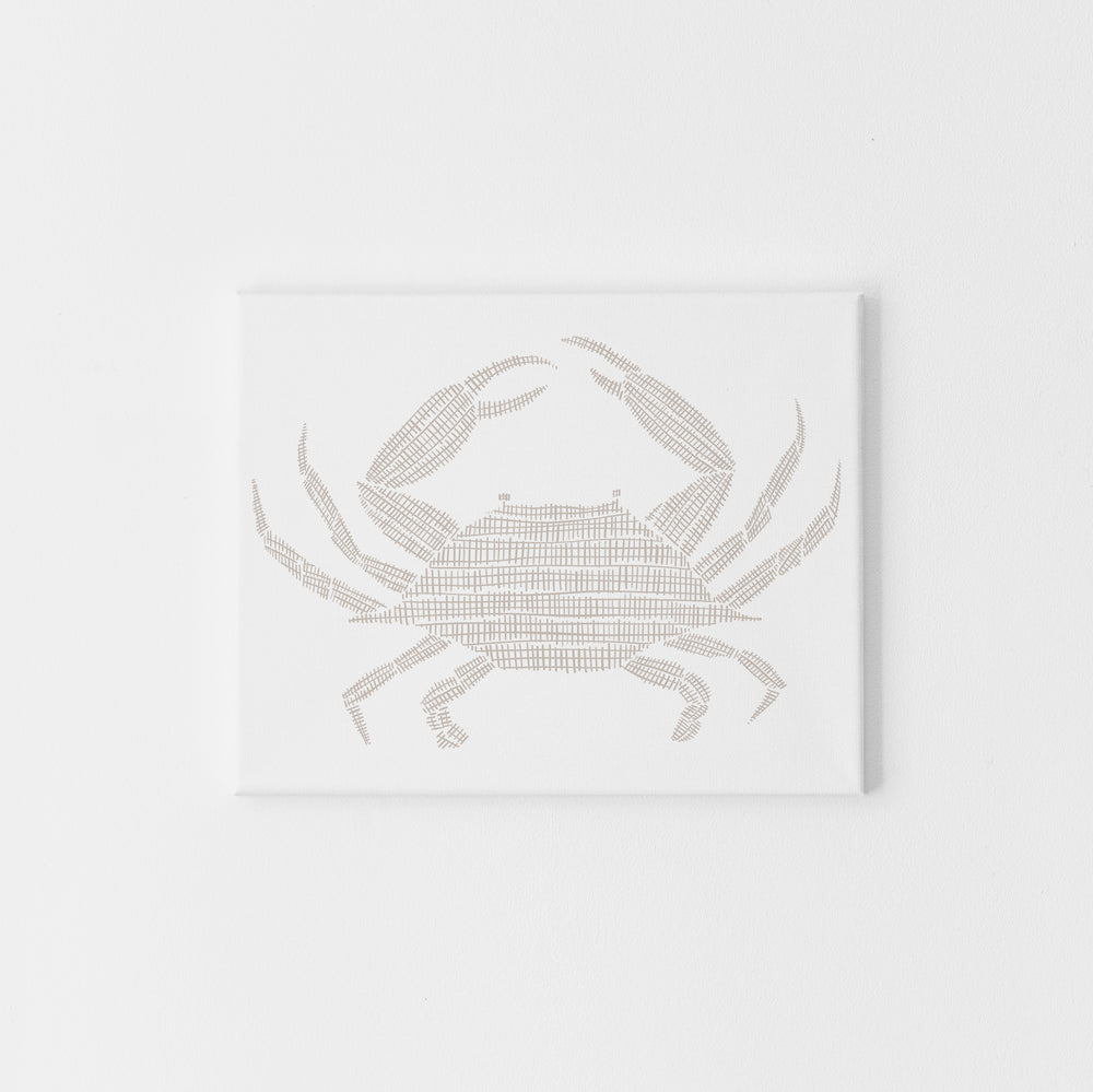 Woven Crab Illustration - Art Print or Canvas - Jetty Home