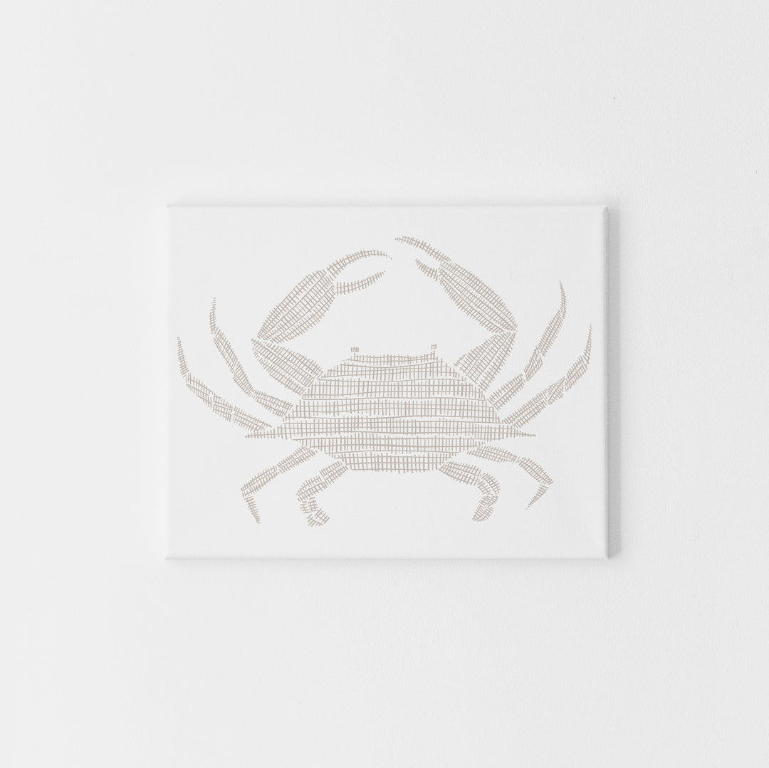 Woven Crab Illustration - Art Print or Canvas - Jetty Home