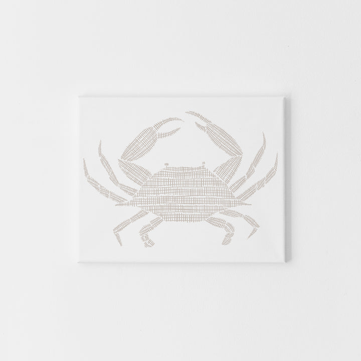 Woven Crab Illustration - Art Print or Canvas - Jetty Home
