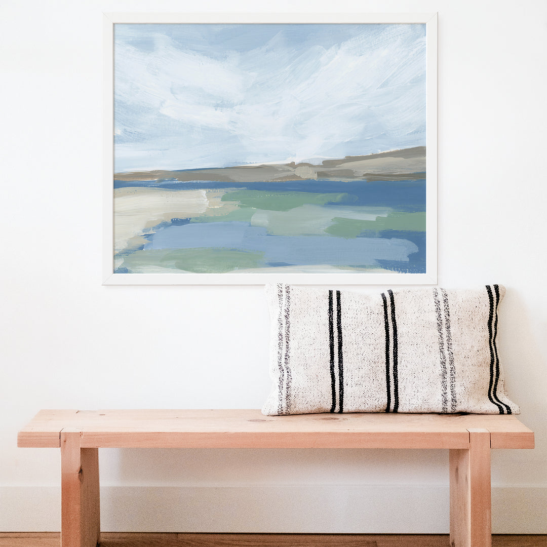 "Ocean Glide" Modern Beach Painting - Art Print or Canvas - Jetty Home