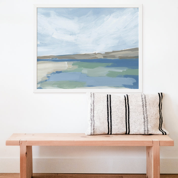 "Ocean Glide" Modern Beach Painting - Art Print or Canvas - Jetty Home