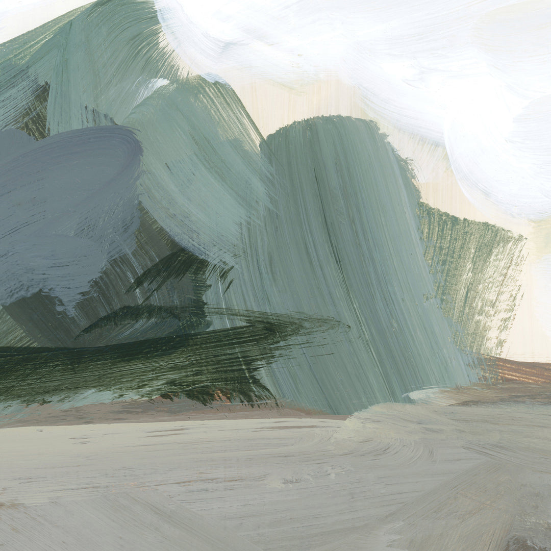 Neutral Muted Landscape Painting Triptych Set of Three Wall Art Prints or Canvas - Jetty Home