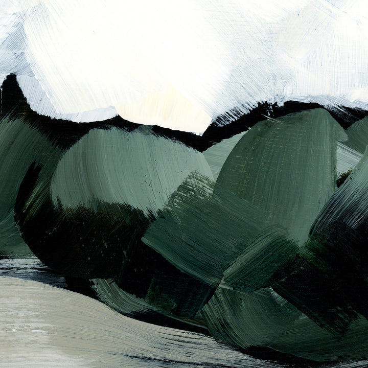 Moody Landscape Painting Triptych Set of Three Wall Art Prints or Canvas - Jetty Home