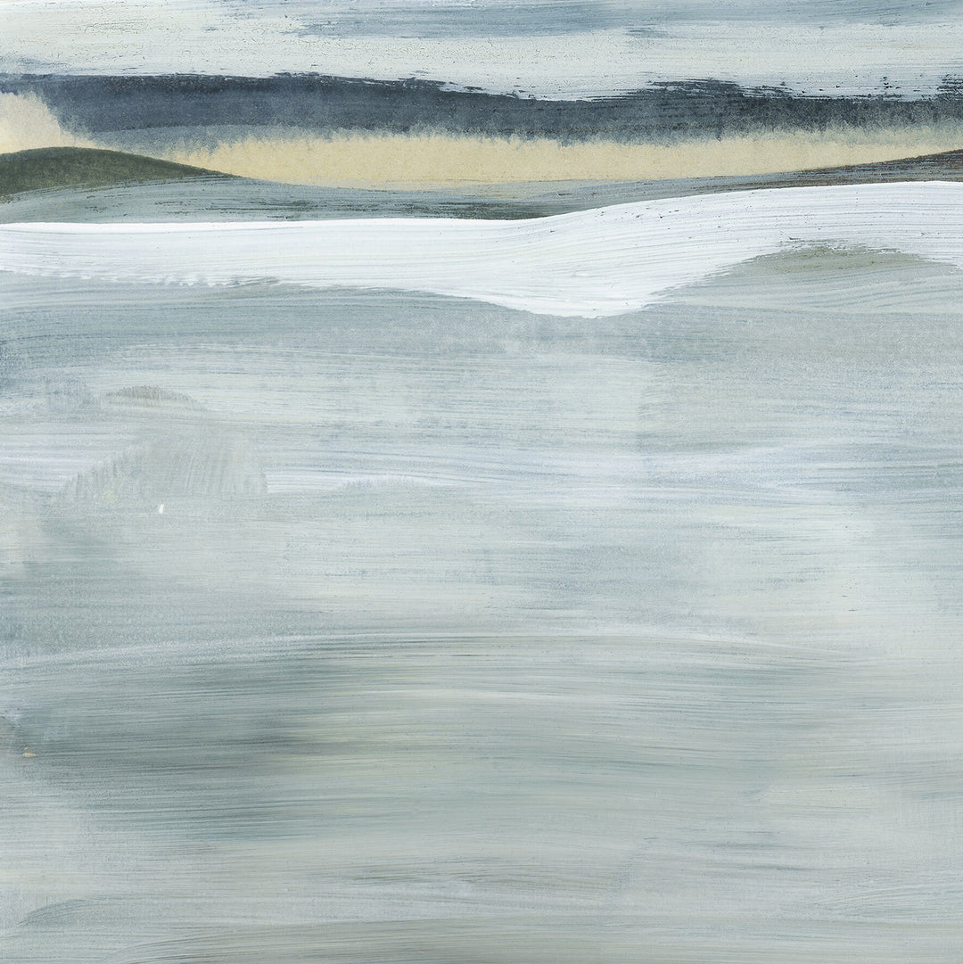 Neutral Abstract Lake Landscape Painting Wall Art Print or Canvas - Jetty Home