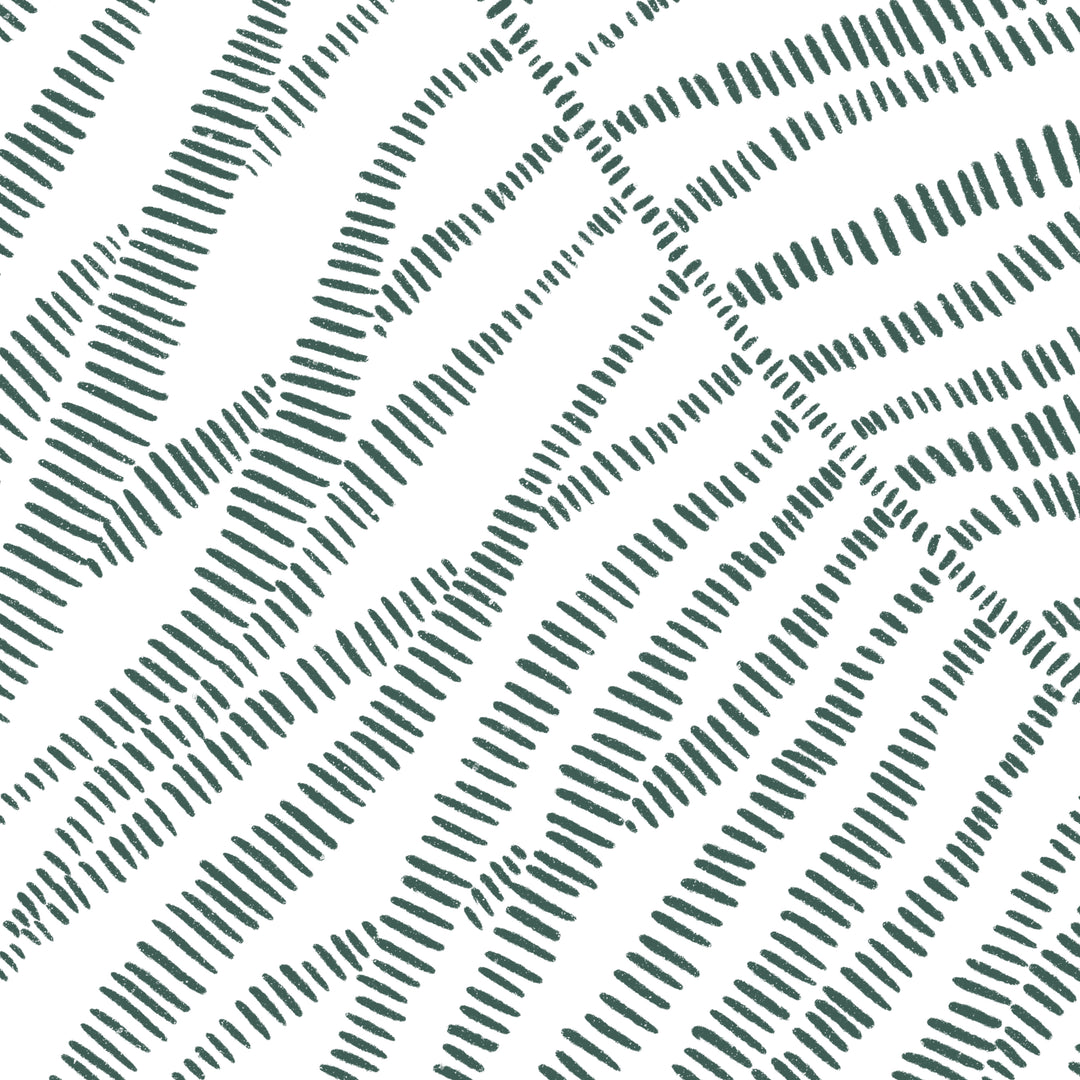 Palm Frond Leaf Modern Minimalist Tropical Green Wall Art Print or Canvas - Jetty Home