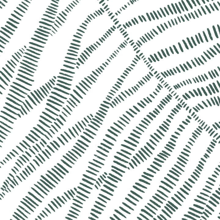 Palm Frond Leaf Modern Minimalist Tropical Green Wall Art Print or Canvas - Jetty Home