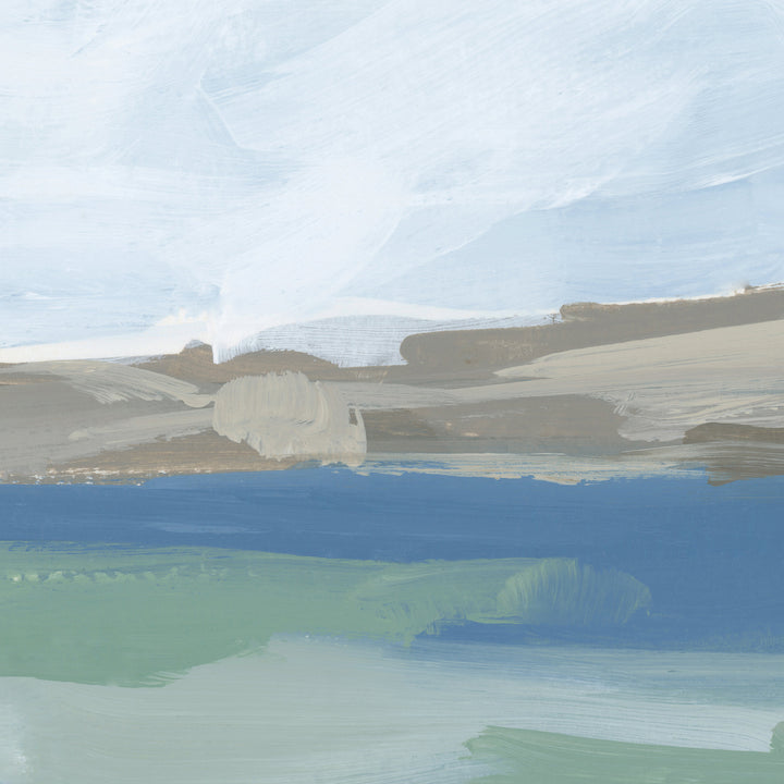 "Ocean Glide" Modern Beach Painting - Art Print or Canvas - Jetty Home