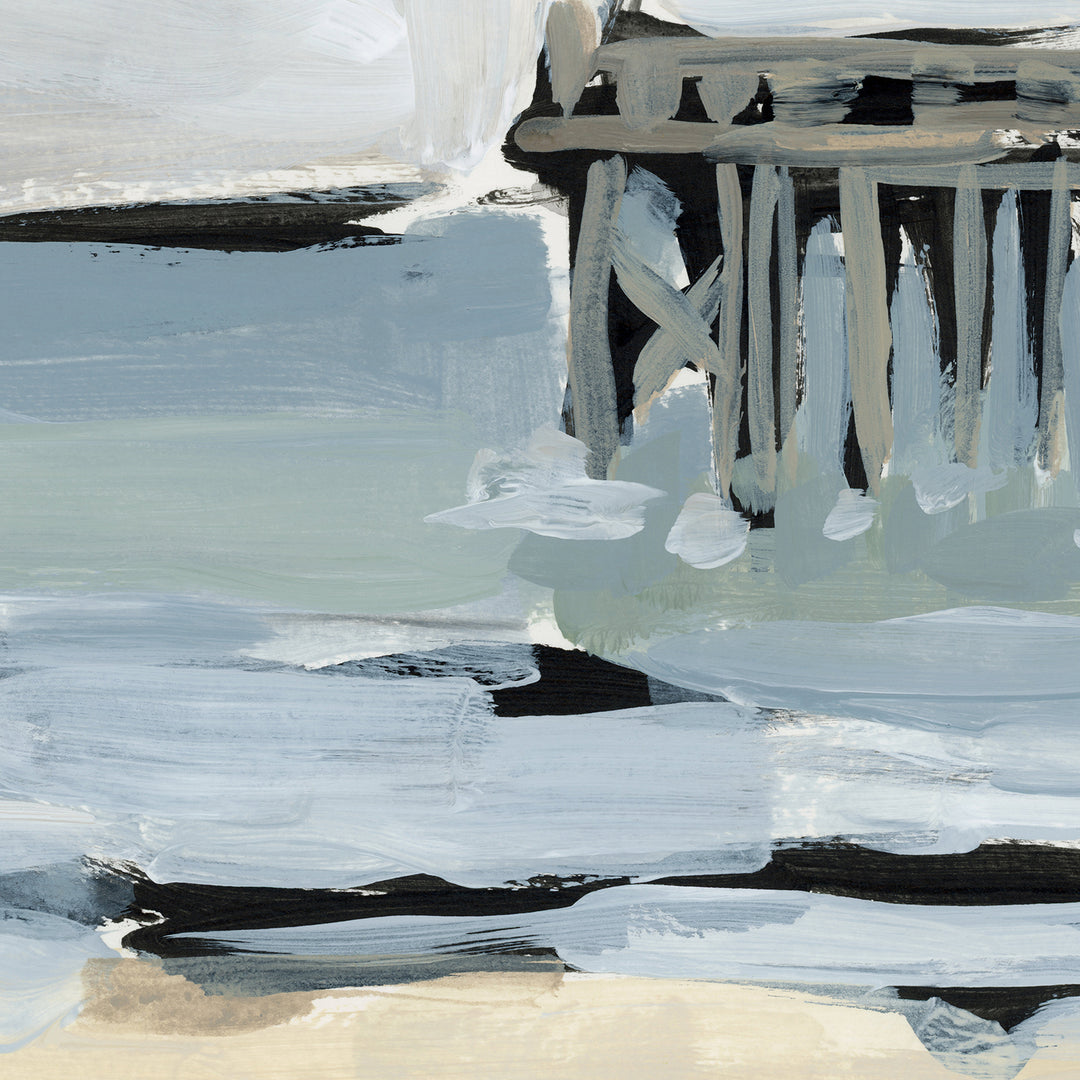 "Edge of the World" Beach Pier Painting - Art Print or Canvas - Jetty Home