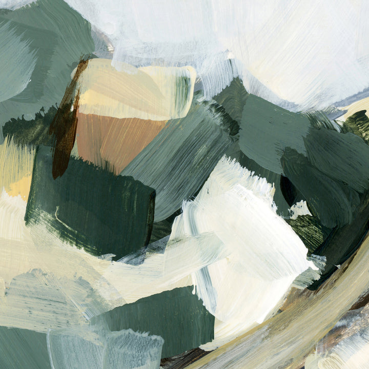 Hillside Painting Landscape Bright Wall Art Print or Canvas - Jetty Home