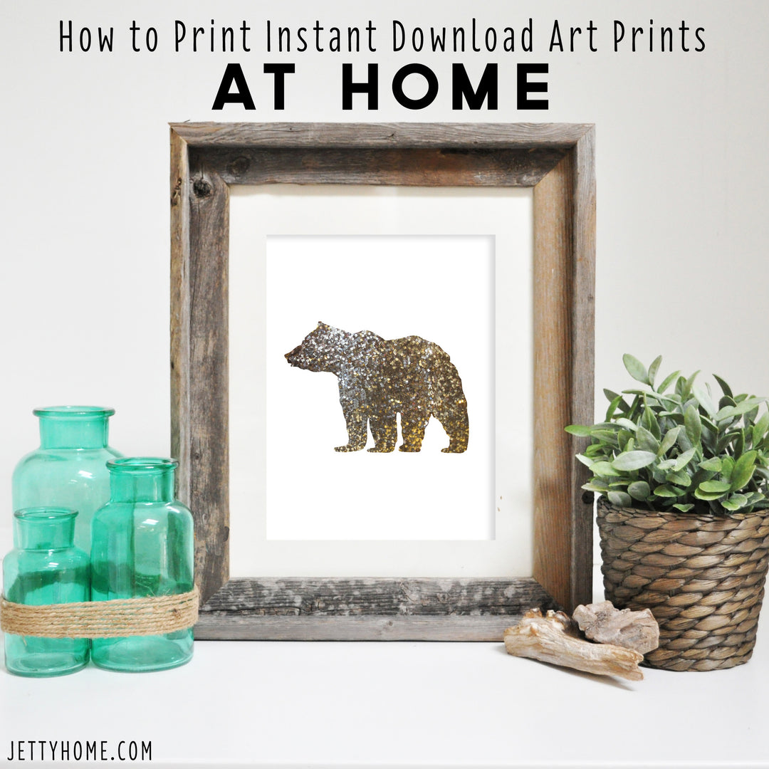 How to Print Instant Download Art Prints at Home