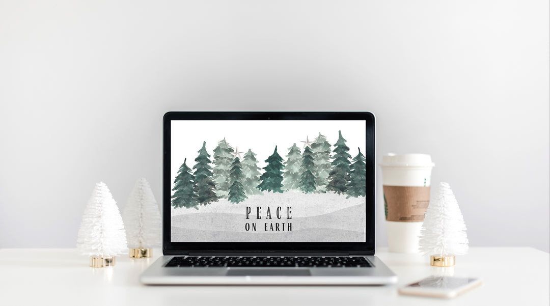 December Freebie: Peace on Earth Christmas Wallpaper Download