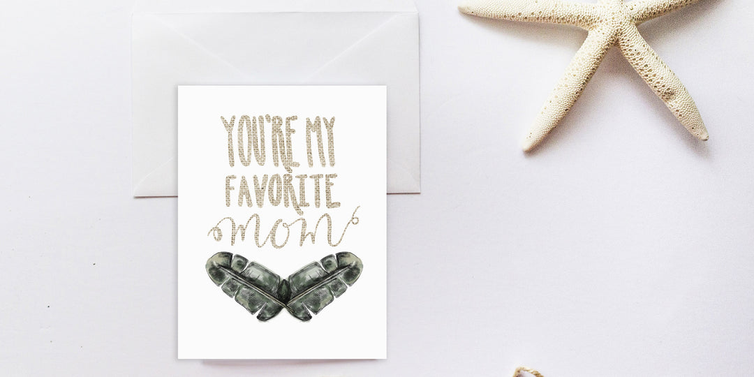 April Freebie: Tropical Mother’s Day Card