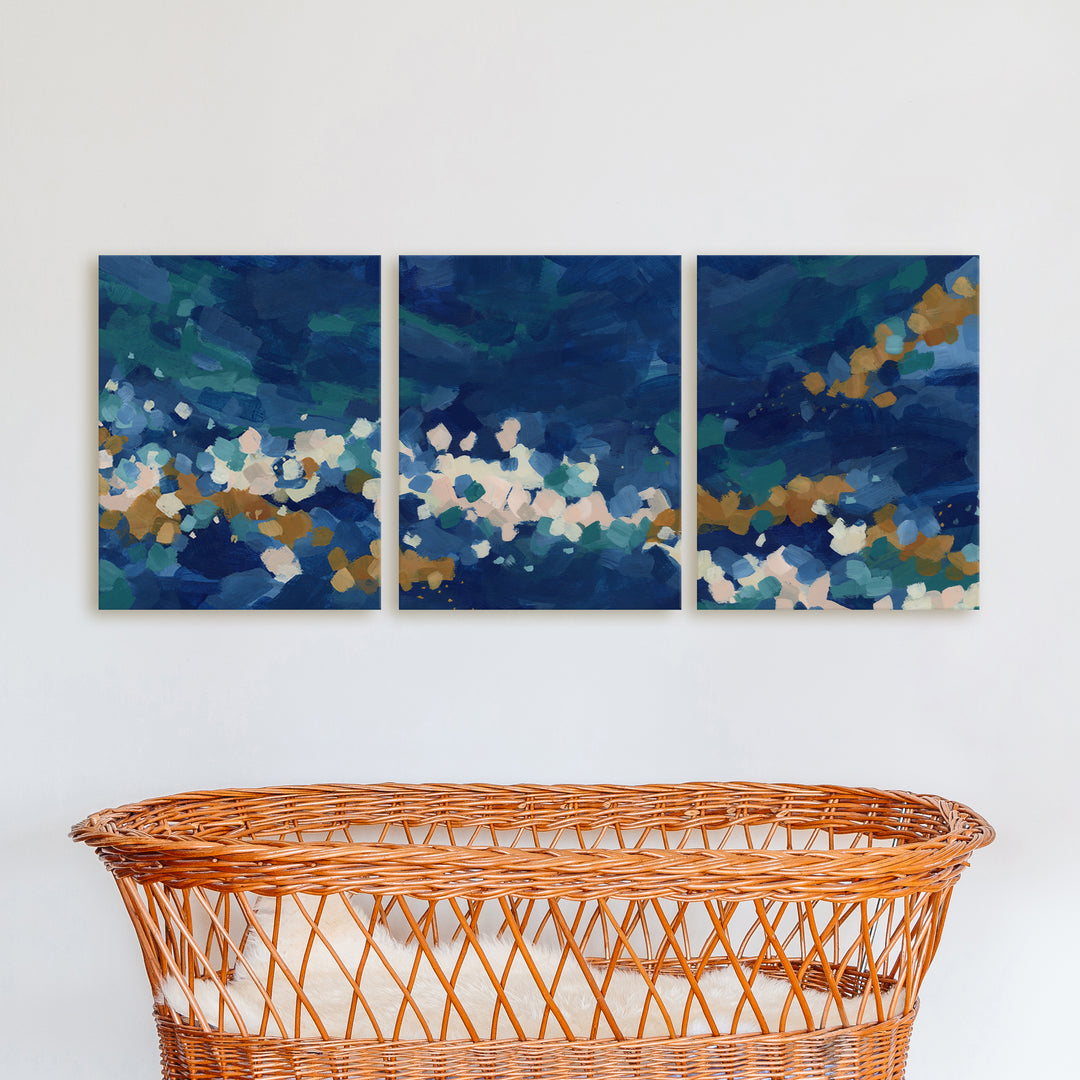 Pacific Medley Triptych - Set of 3  - Art Prints or Canvases - Jetty Home