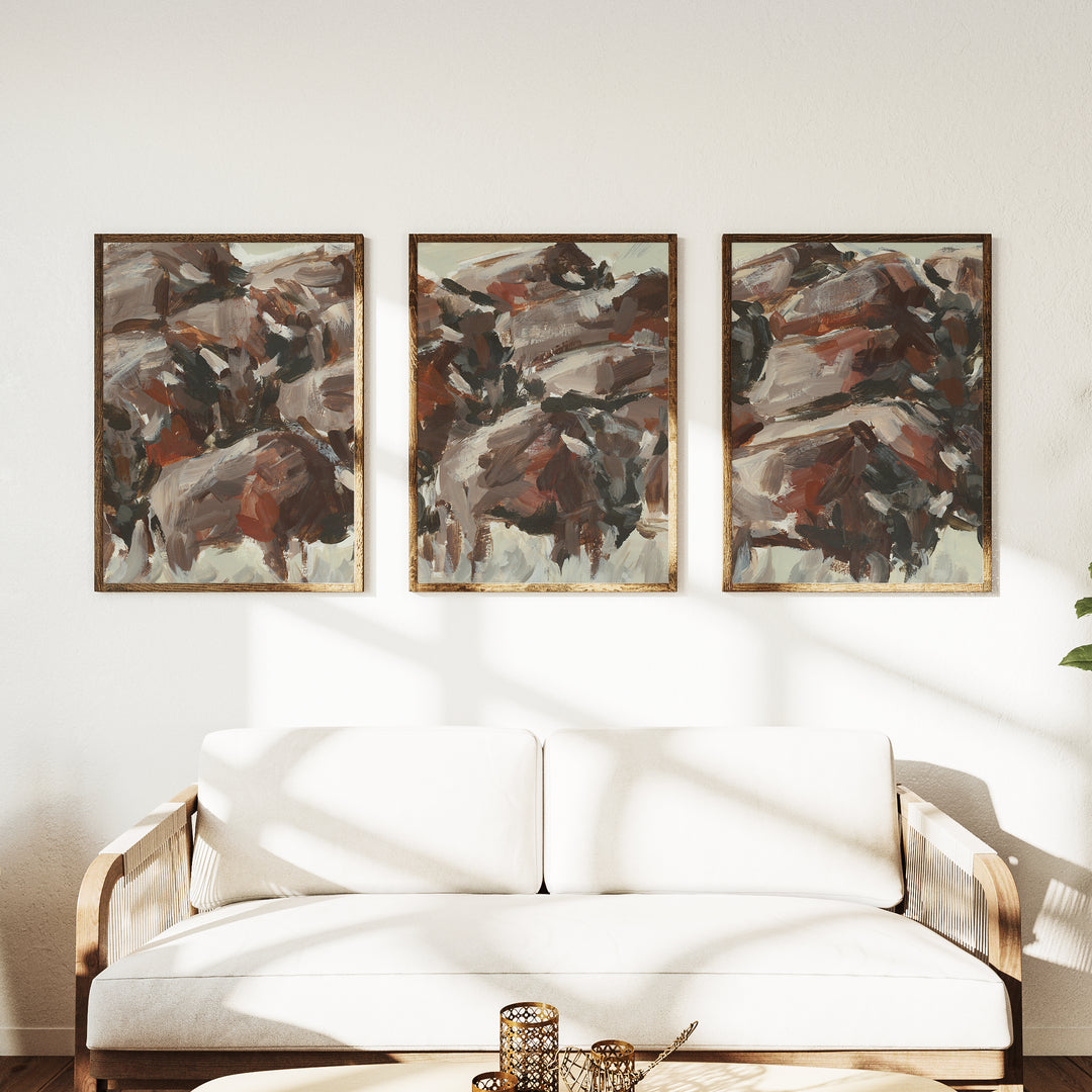 The Wild West Triptych - Set of 3
