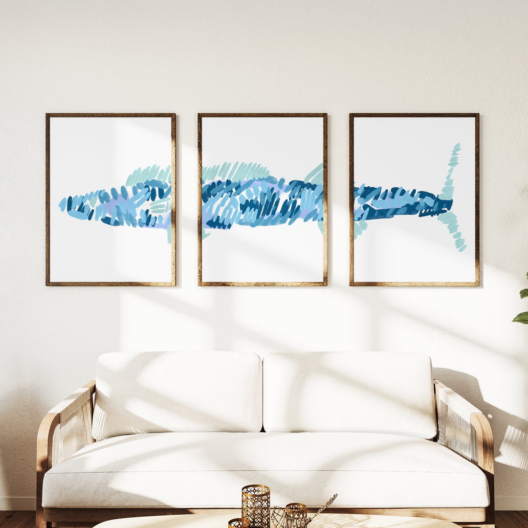 The Wahoo Triptych - Set of 3