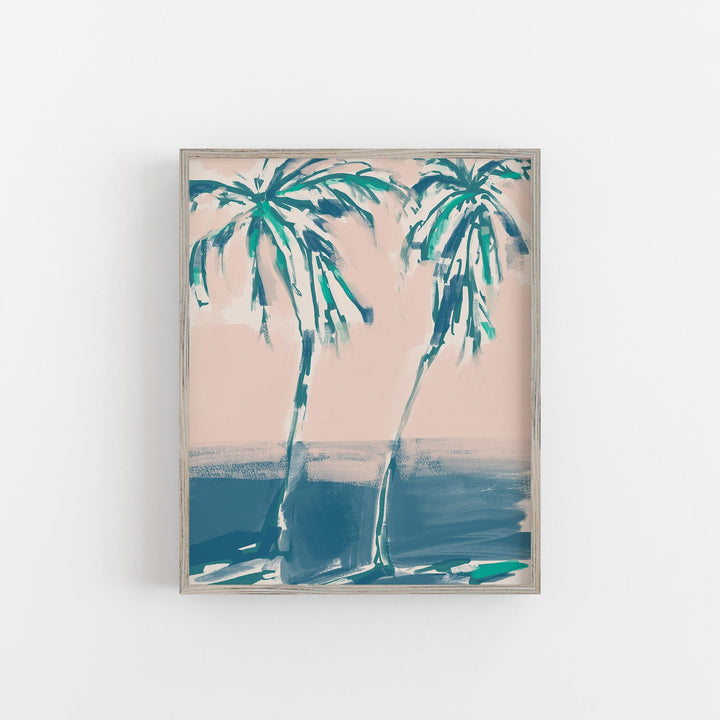 Leaning Palms - Art Print or Canvas - Jetty Home