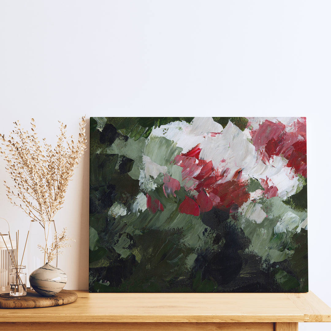 Christmas Florals Abstracted, No. 1 - Art Print or Canvas - Jetty Home