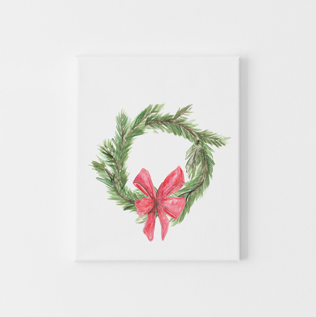 Watercolor Christmas Wreath - Jetty Home