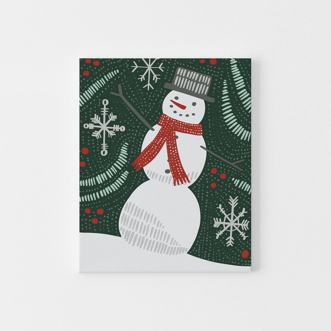 Folk Winter Snowman - Jetty Home