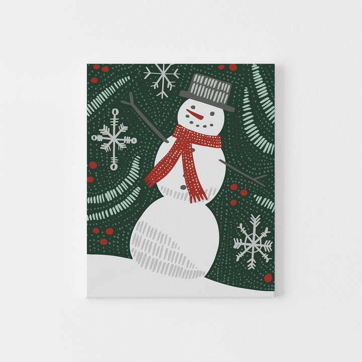Folk Winter Snowman - Jetty Home