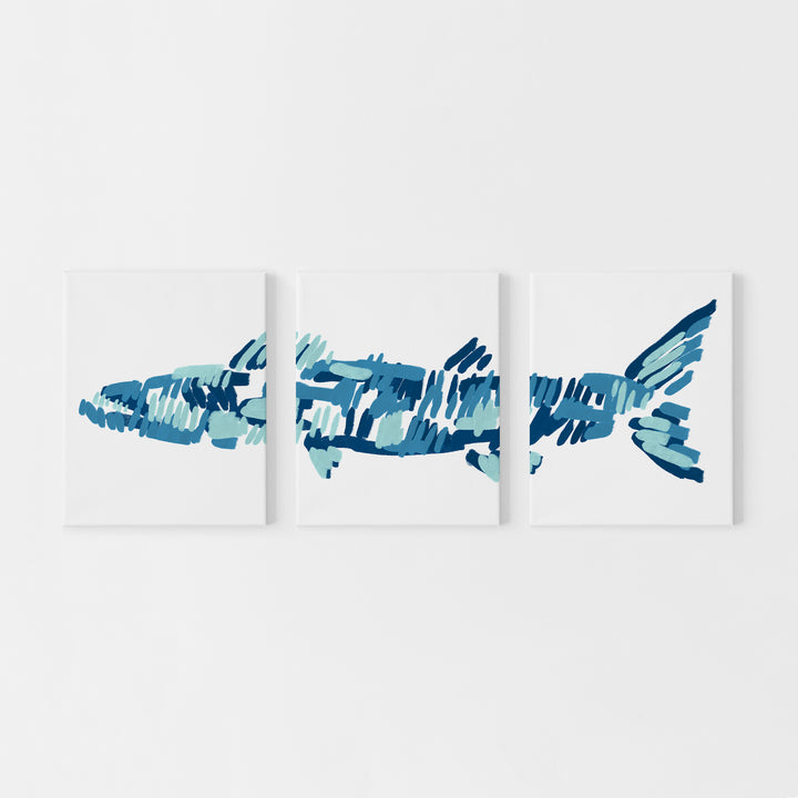 The Barracuda Triptych - Set of 3