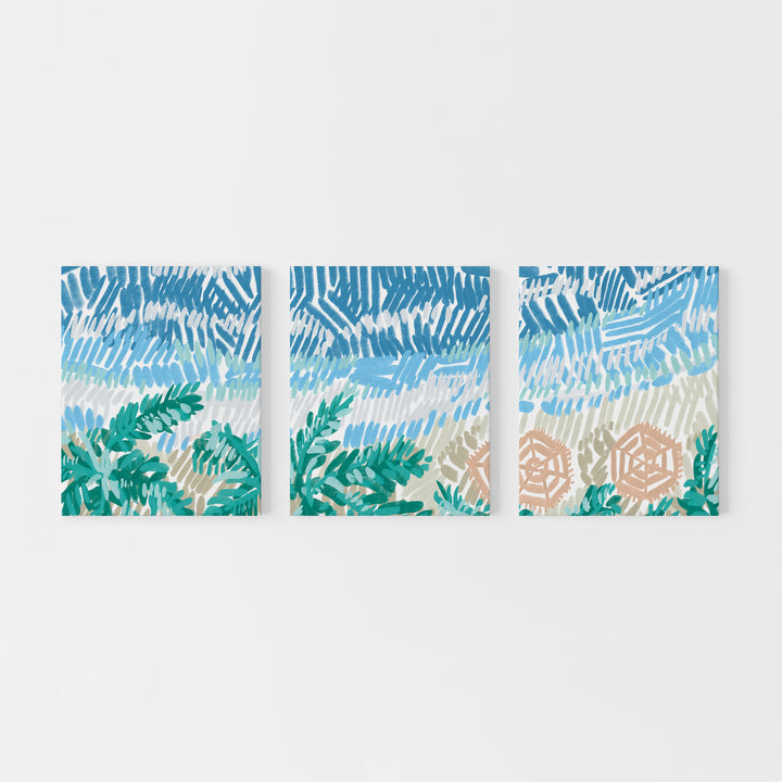 Between Tidelines Triptych - Set of 3