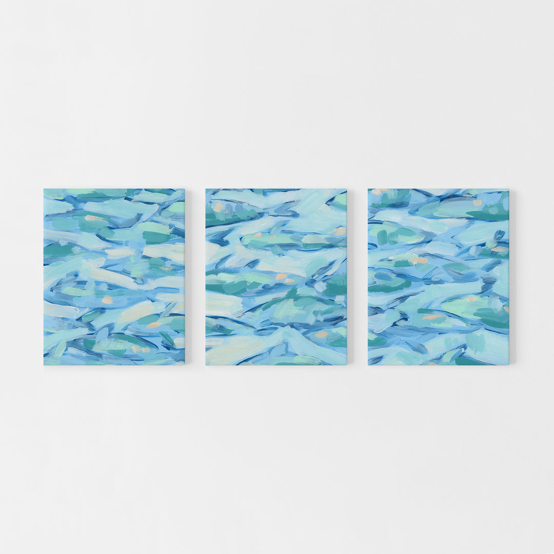Beneath the Surface Triptych - Set of 3