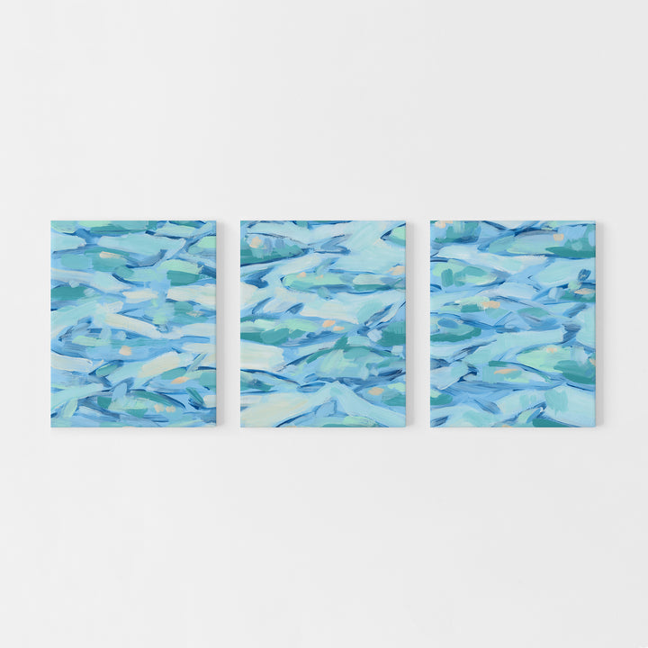 Beneath the Surface Triptych - Set of 3