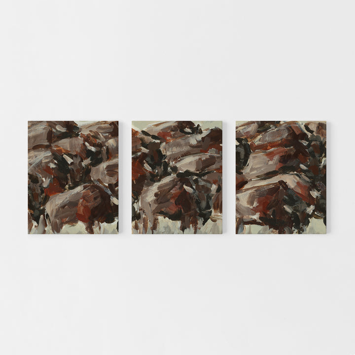 The Wild West Triptych - Set of 3