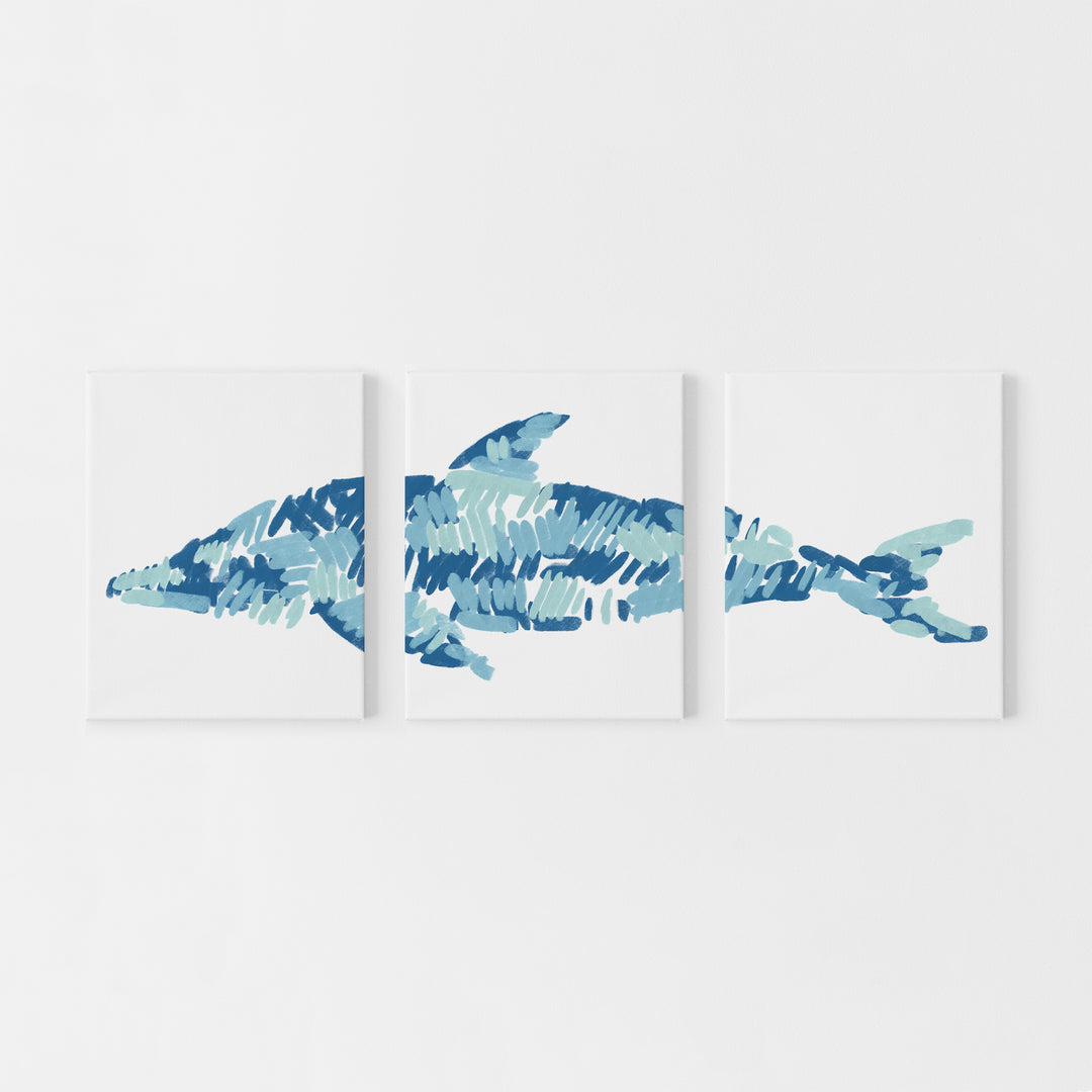 The Dolphin Triptych - Set of 3