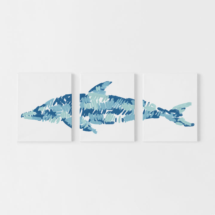 The Dolphin Triptych - Set of 3